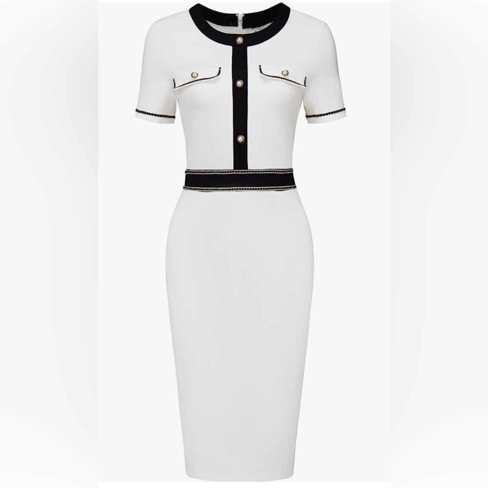 Black and white dress